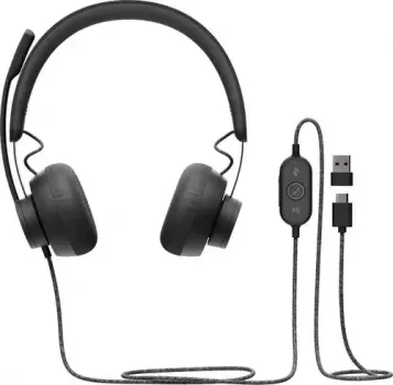 Logitech Zone Wired USB Headset features premium audio drivers and advanced noise-canceling mic technology | 981-000870